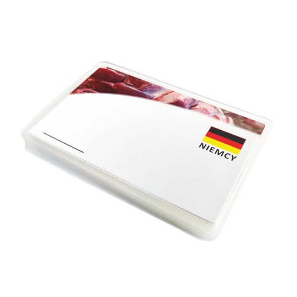 Cenówka laminowana z flagą Niemiec biała