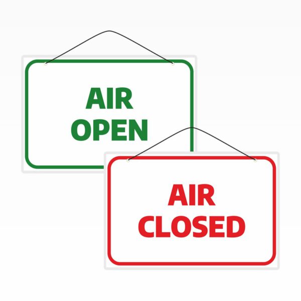 Tabliczka informacyjna AIR OPEN / AIR CLOSED