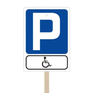 Parking dla osób z niepełnosprawnością - na stelażu drewnianym